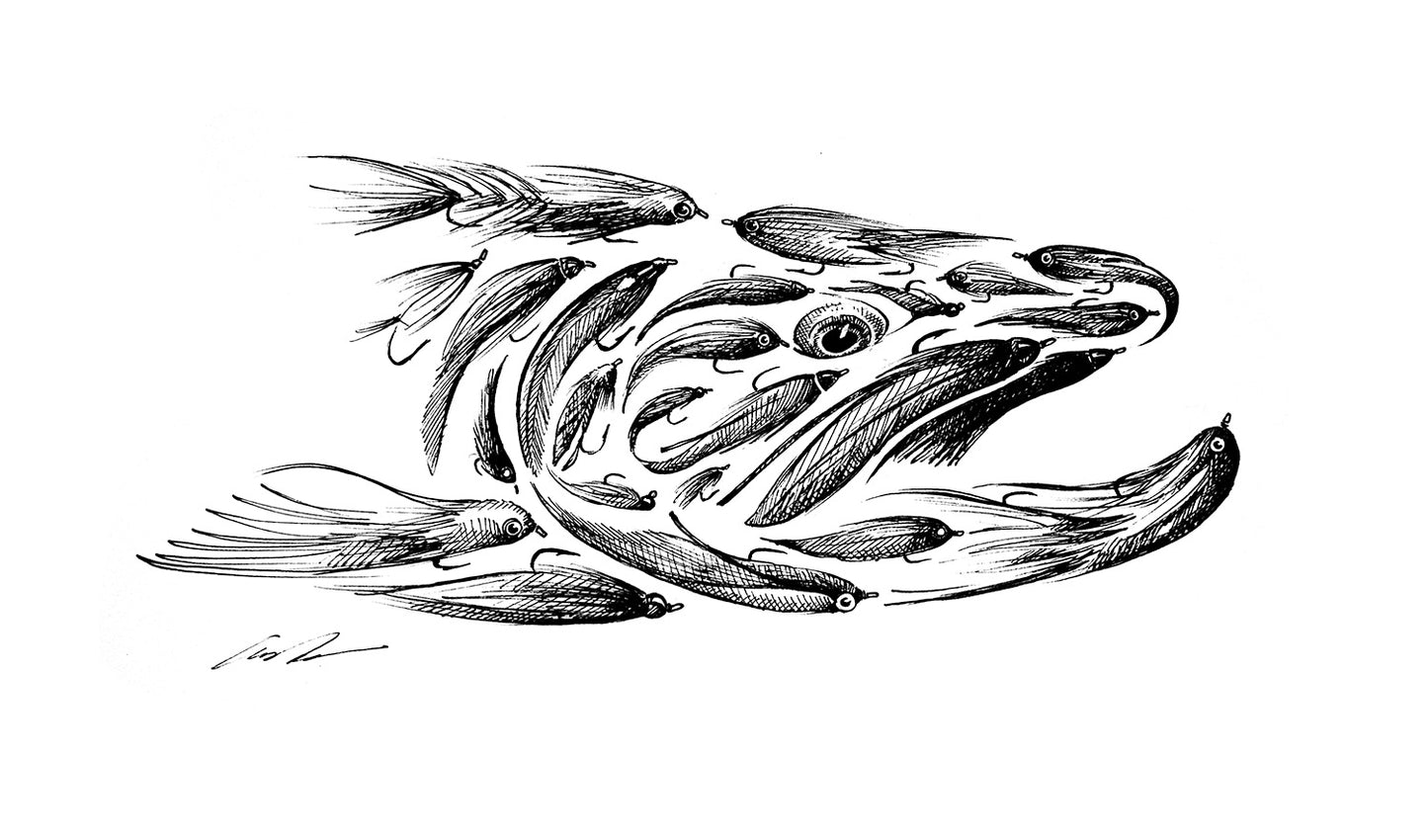 Trout Streamers Fine Art Original