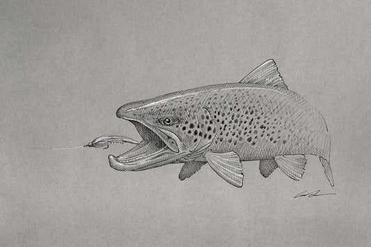 Streamer Crusher Pen and Ink Original